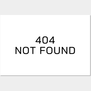 404 not found Posters and Art